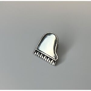 Silver Tone Pin Badge Grand Piano Pinback 1" Musician‎ Pianist